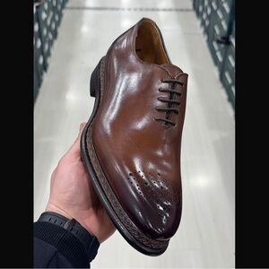 Men's Brown Leather Oxford Dress Shoe